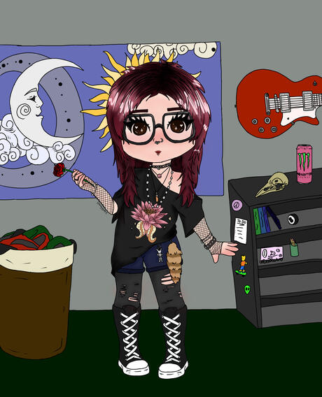 Alt Girl Chibi Commission