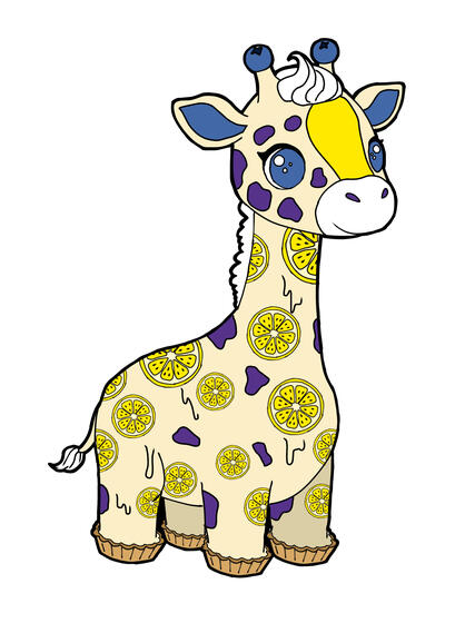 Lemon Blueberry Tart Giraffe